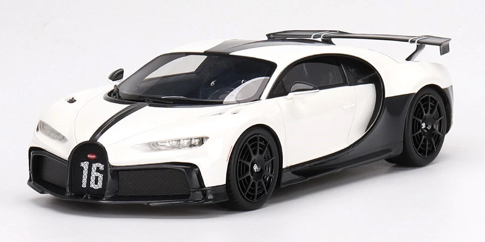Bugatti Chiron Pur Sport White Top Speed 1:18 Model TRUE SCALE MINIATURES - Immagine 1 di 1