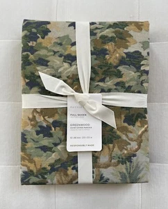 Pottery Barn GREENWOOD Percale Full/Queen Duvet Cover Multicolor NWT - Picture 1 of 3