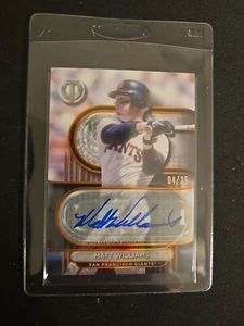 2024 Topps Tribute Matt Williams Orange Auto /25 Giants - Foto 1 di 3