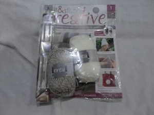 KNIT & STITCH CREATIVE MAGAZINE -No: 1-NEW & SEALED - WITH WOOL & NEEDLES INCLUD - Picture 1 of 2