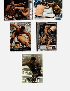 Tyron Woodley UFC 5 Card Lot 2012-1019 TOPPS ROOKIE AND BASE SET MMA BOXING - Picture 1 of 2