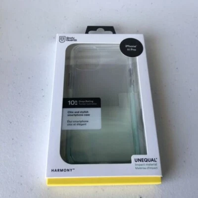 Funda BodyGuardz Harmony Ombre Verde y Transparente con Parachoques Blanco para iPhone 11 Pro Foto 1 de 4