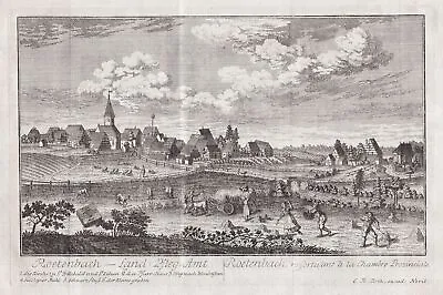 Röthenbach Bei St. Wolfgang Mittelfranken Kupferstich C.M. Roth 1760 • 72.27€