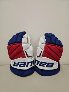 Derick Brassard New York Rangers Game Used Hockey Gloves From 2014-15 NHL Season - Foto 1 di 19