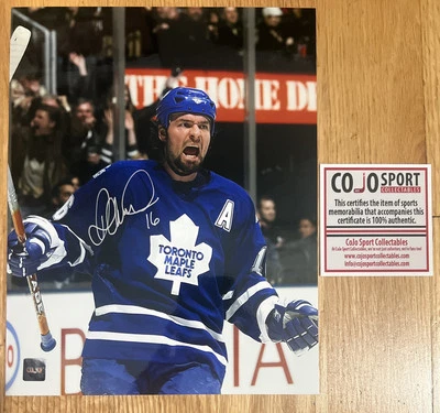 Darcy Tucker Auto Autograph Signed 8x10 Photo COJO COA Rare - Image 1 of 2