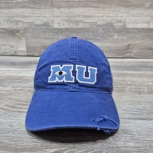 Monster University Distressed Hat Cap Adult Mens Adjustable Strapback - Picture 1 of 6