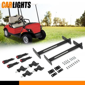4 Retractable Seat Belts and Bracket Kit fit for EZGO Yamaha Club Car Golf Cart - Picture 1 of 12