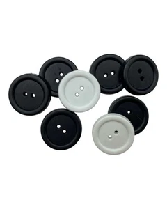 Bottone Plastica 2 Buchi Lineato 36 Ø 25 mm BTP-36-25 - Imagen 1 de 9