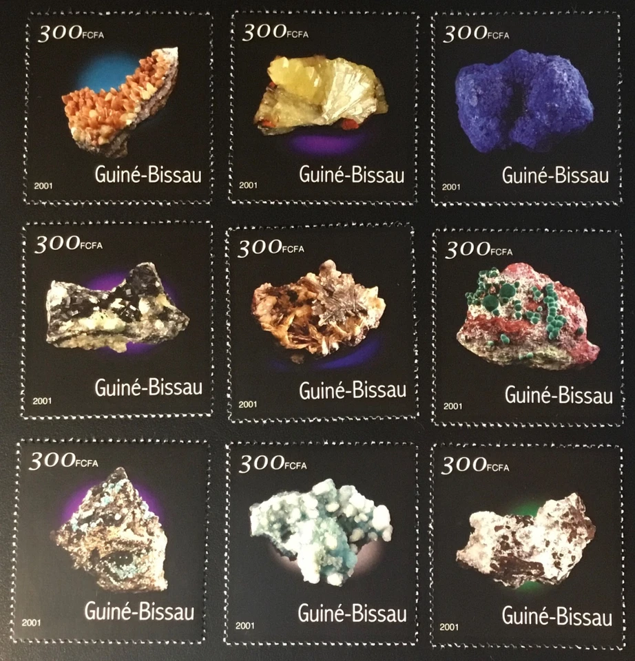 Guinea Bissau - 2001 minerals set MNH - image 1 of 1