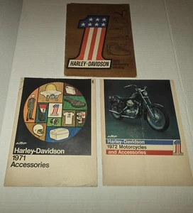 3 Harley Davidson AMF Motorcycle Accessories Brochure Catalogs Vintage 1970 - 72 - Bild 1 von 22