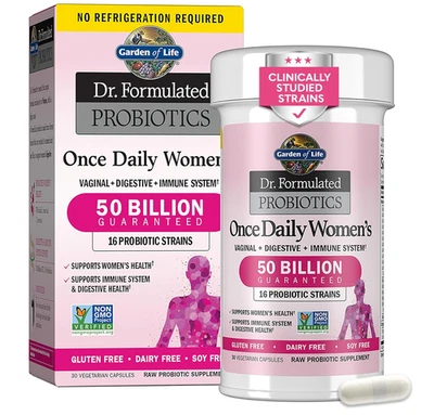 Garden of Life Dr. Formulated Probiotics Once Daily Women’s – 30 Capsules