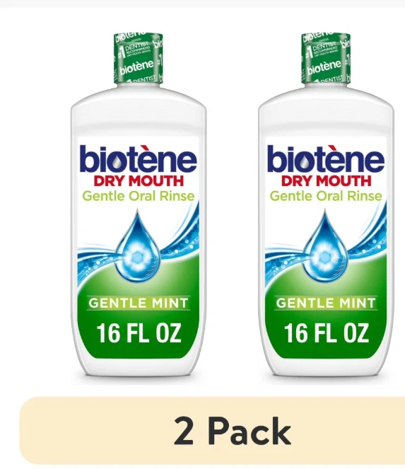  Paquete de 2 enjuagues bucales hidratantes suaves bioteno para boca seca como nuevos 16 oz Foto 1 de 1