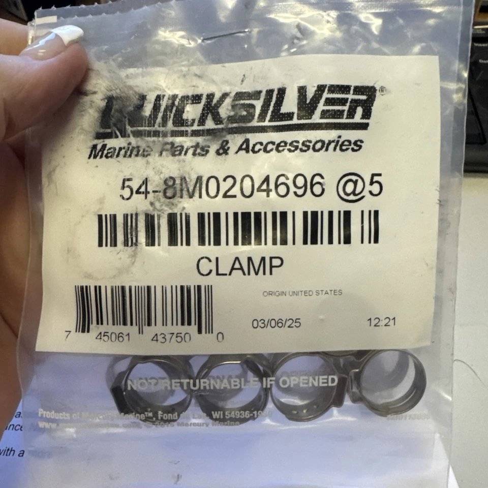 Abrazadera Oetiker Mercury # 54-8m0204696 16,2 Foto 1 de 1