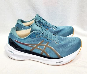 ASICS GEL-Kayano 30 Low Foggy Teal Bright Orange - 1011B548-401 Size Mens 11.5 - Picture 1 of 11
