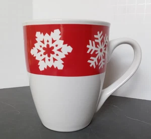 Royal Norfolk rot & weiß Schneeflocke Urlaub Tasse - Bild 1 von 9