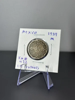 1937 Mexico 10 Centavos KM# 432 Copper-Nickel Coin - Image 1 of 2