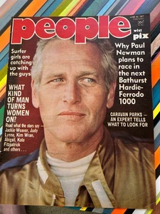 People Magazine June 1977 Paul Newman Charles Bronson Fox band poster - Picture 1 of 5