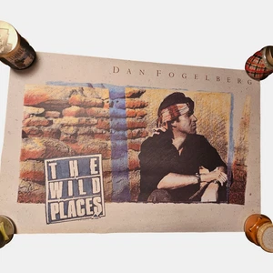 Póster promocional doble cara de Dan Fogelberg The Wild Places 24x36 vintage 1990 CBS - Imagen 1 de 11