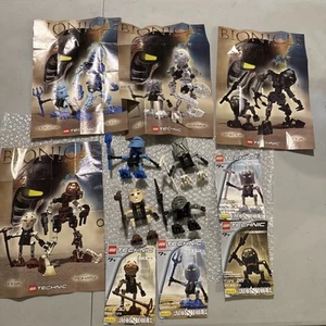 LEGO BIONICLE 4 Complete Lot Set Onewa 8542, 8543, 8544, 8545 Nokama Nuju Figure - Picture 1 of 24