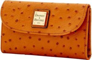 Dooney and Bourke Ostrich Emb Continental Clutch-Color:Tan - Picture 1 of 4