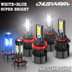 For Dodge Durango 2011 2012 2013 6000K LED Headlights + Fog Light Combo 6 Bulbs - Picture 1 of 17