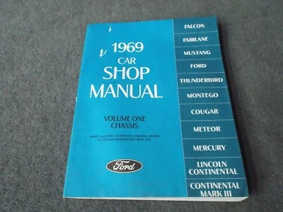 Chassis Shop Manual 1969 Mercury Cougar/Lincoln-Ford Galaxie/Torino/Ranchero 69 - Image 1 of 4