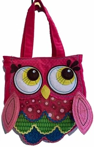 Claire's Club rosa Cord Eule Schultertasche Beuteltasche Tasche kleines Mädchen, siehe Details - Bild 1 von 16