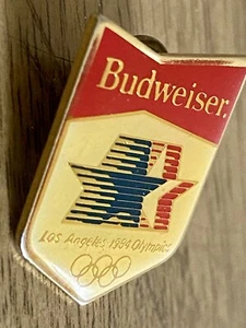 VINTAGE 1984 OLYMPIC PIN * LOS ANGELES * BUDWEISER BEER SPONSOR - Bild 1 von 4
