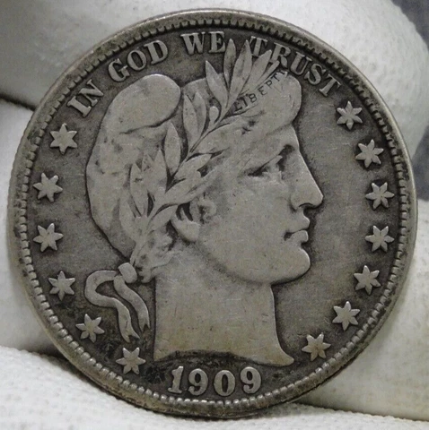 1909 O Barber Half Dollar Cover