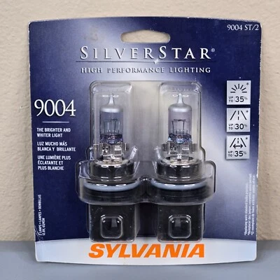 Juego de 2 pares de faros de doble haz de alto rendimiento Sylvania 9004 SilverStar Foto 1 de 2