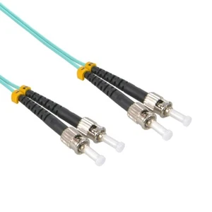 ST to ST Multimode Duplex OM3 50/125 Fiber Optic Jumper Patch Cable 1M/2M/3M/5M - Picture 1 of 1