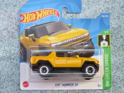 H2130 GMC HUMMER EV yellow Hot wheels 2022 130/250 CaseG New casting - Image 1 of 2