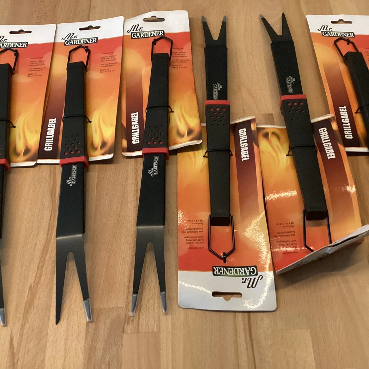 TOP TEN Edelstahl Grillgabel 36 Cm – Mit 11 Cm Griff, Rostfrei & Perfekt Für Fleisch & Gemüse