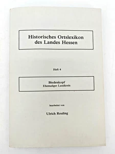 Historisches Ortslexikon des Landes Hessen Heft 4 Biedenkopf - Marburg Landkreis - Bild 1 von 8