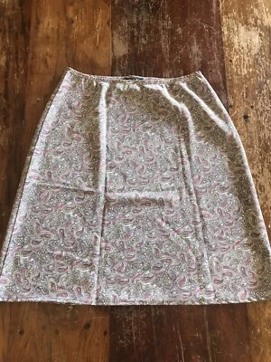 Falda Paisley Rosa y Verde Años 90 De Colección Eye Candy Simple Clásico Años 90 Look Boho Foto 1 de 4