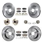Disc Brake Rotors And Pads Kit For 12-16 Hyundai Accent Front And Rear Kbb-10625
