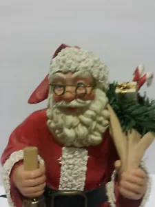 DEPT 56 Clothtique Santa Ornament Possible Dreams Christmas 1993 7" tall - Picture 1 of 12