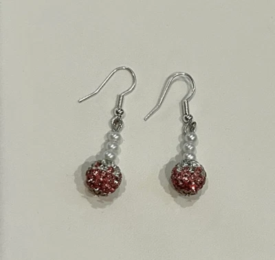 水晶水钻耳环 — 第 1/4 张图片