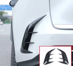 For Lexus NX250 350 2022 Carbon Fiber ABS Rear Bumper Canards Lip Splitter Fins - Picture 1 of 4