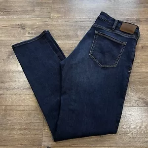 34 HERITAGE CHARISMA RELAXED STRAIGHT JEANS - DARK COMFORT DENIM - SIZE 38X36 - Picture 1 of 10