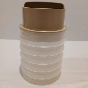 Vintage Tupperware Hamburger Patty Press 6 Keepers No Lid & Patty Maker Ring Lot - Picture 1 of 4
