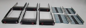 6x HP Dual Port 10K SAS 418399-001 ProLiant G5,G6,G7 Server Hard Drive Caddy - Afbeelding 1 van 5