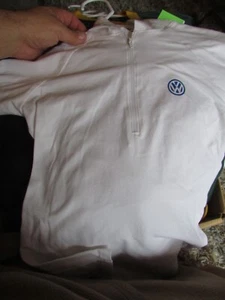 Volkswagen DriverGear Hoodie white Stretch Sweatshirt Unisex M VW - Picture 1 of 4