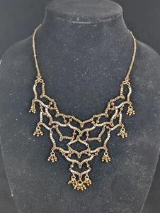 Schöne Michal Negrin Halskette im viktorianischen Stil mit bunten Kristallen Israel - Bild 1 von 8