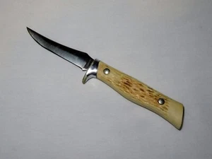 VINTAGE B.S.A. CAMILLUS USA 1011 Fixed Blade Hunting Skinning Knife - Picture 1 of 11