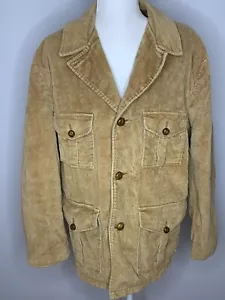 Cord Rich Sher Sportswear 70er Jahre Retro Vintage Mantel Jacke gefüttert Gr. 42 - Bild 1 von 11
