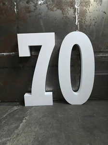 StyroZahl: 45x10 cm, 2 Zahlen Styropor Zahl Geburtstage Jubiläumszahl Jahrestage - Bild 1 von 9