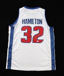 Richard "Rip" Hamilton Signed Detroit Pistons Jersey (JSA COA) 2004 NBA Champs