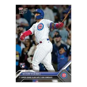2023 Topps Now #103 Nelson Velazquez RC 1st Career Grand Slam Rookie Cubs - Picture 1 of 2