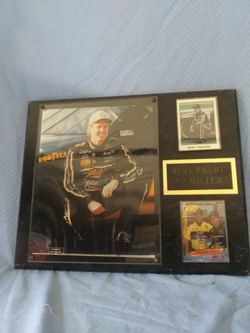 Rusty Wallace #2 Miller Plaque With Cards Cover